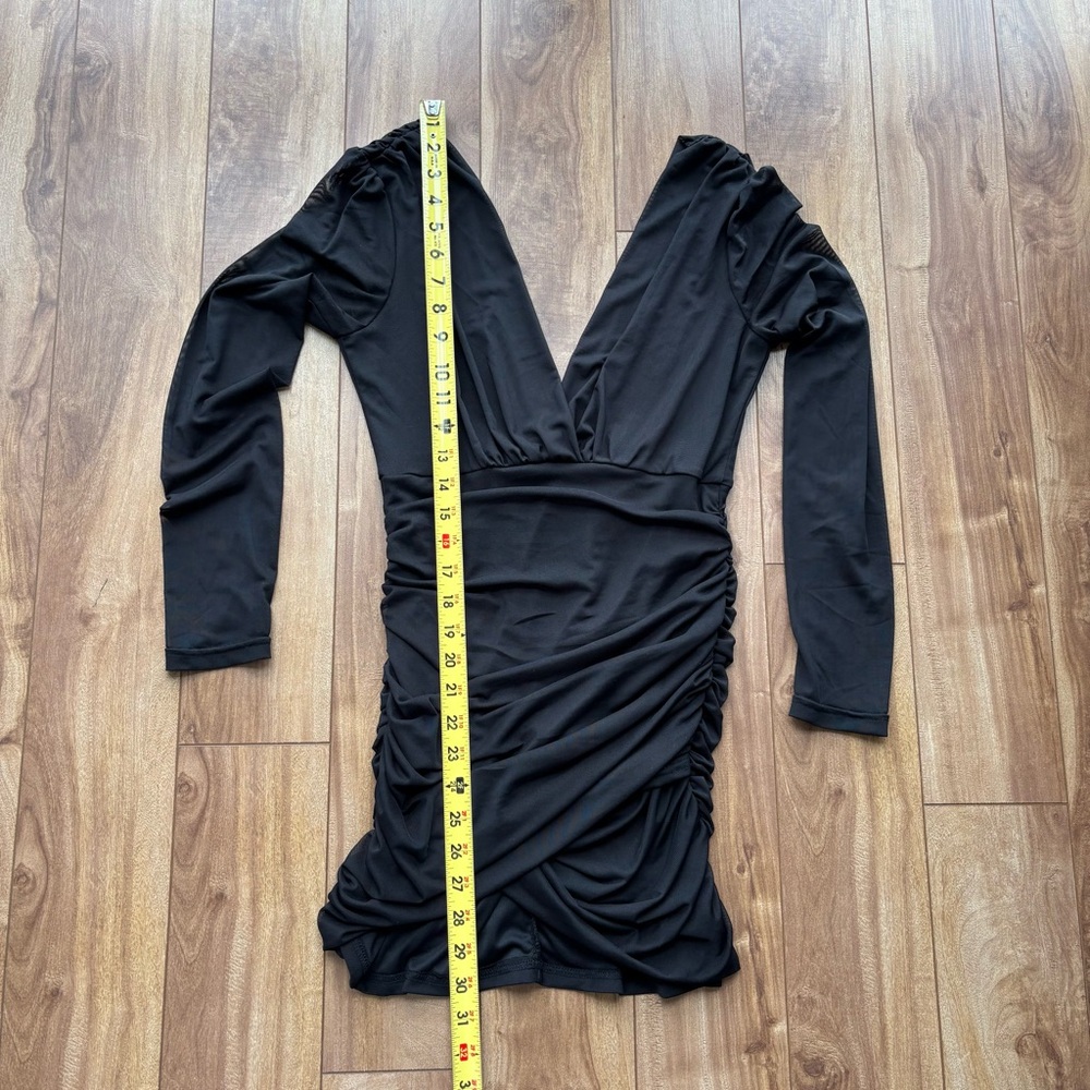Fashion Nova Sheer Mini Dress - Black - Picture 7 of 7